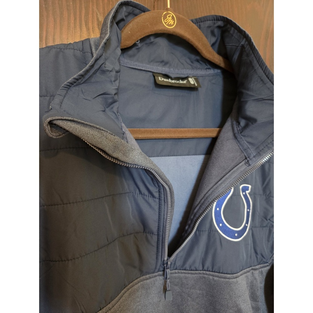 Indianapolis Colts Jacket Men M Blue Pullover NFL Football Jacket New with Tags - Picture 8 of 14